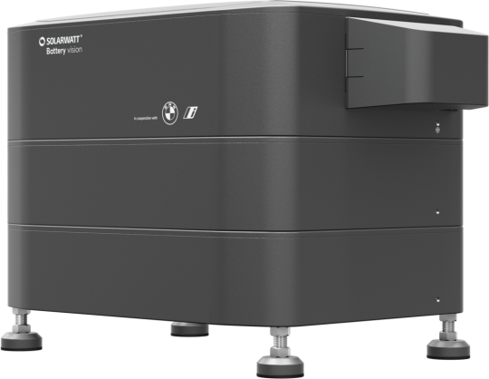 SOLARWATT Battery vision top pack + 2 pack + feet + cable cover_from front right 1