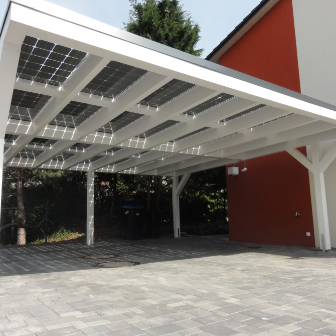 SOLARWATT panels carport